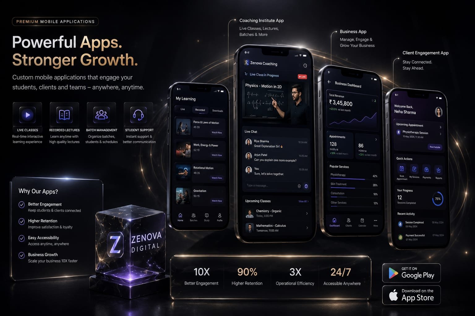 Premium mobile applications — Zenova Digital